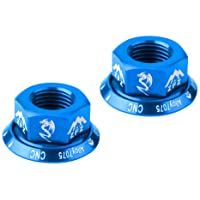 perfeclan 2Pcs Tornillos De Bicicleta De Carretera M10 MTB Tuercas De Eje Tornillo De Cubo De Engranaje Fijo De…